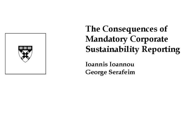 Study: Mandatory Sustainability Reporting Improves Behavior